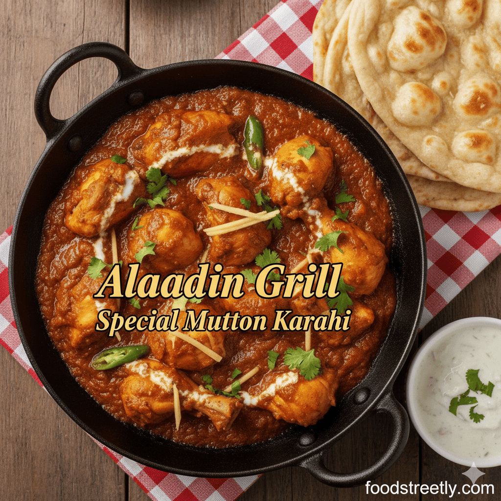 Aladin Grill Special Mutton karhai