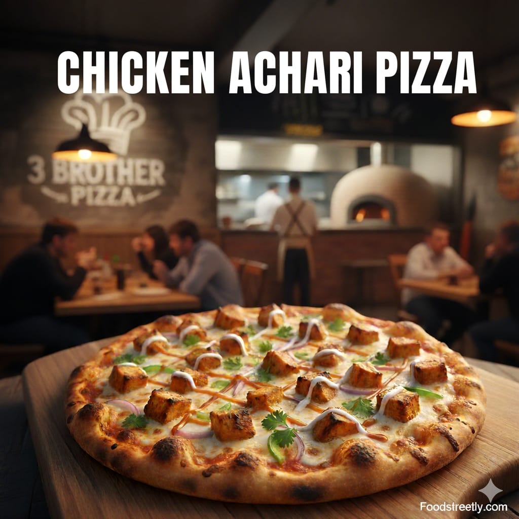 Chicken Achari Pizza