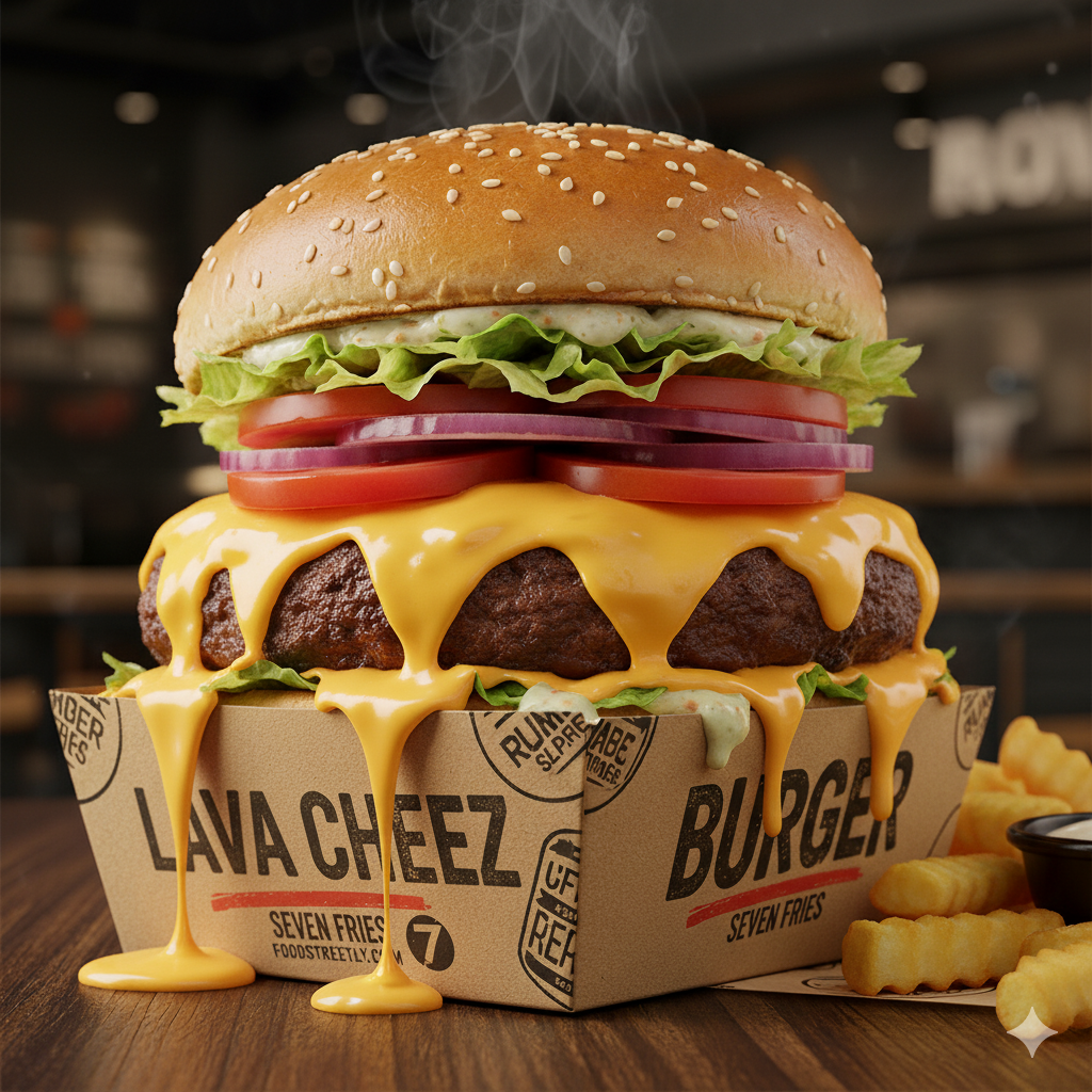 Lava Cheese burger Lava Cheeze Burger